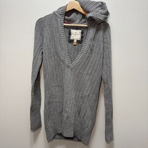Vintage American Eagle Cable Knit Hooded Sweater